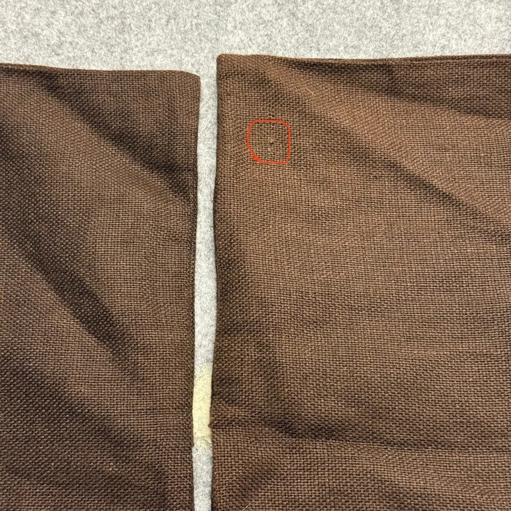 Lot Of 2 Pottery Barn Throw Pillow Covers Fall 18x18 Brown Button Closure